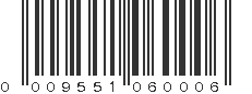 UPC 009551060006