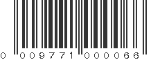 UPC 009771000066