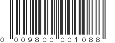 UPC 009800001088