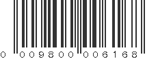 UPC 009800006168