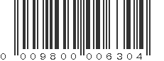 UPC 009800006304