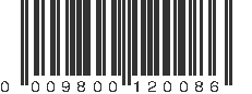 UPC 009800120086