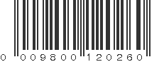 UPC 009800120260