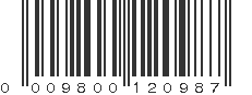 UPC 009800120987