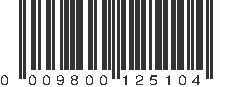 UPC 009800125104