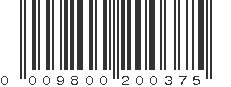 UPC 009800200375