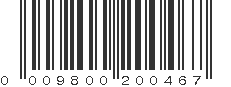 UPC 009800200467