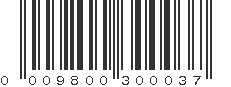 UPC 009800300037