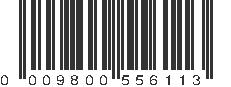 UPC 009800556113