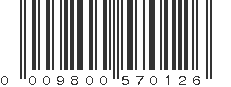 UPC 009800570126