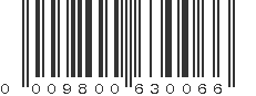 UPC 009800630066