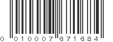 UPC 010007671684