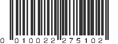 UPC 010022275102