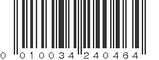 UPC 010034240464