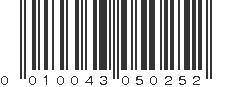 UPC 010043050252