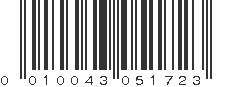 UPC 010043051723