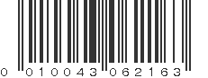 UPC 010043062163