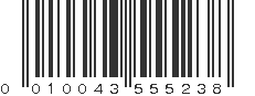 UPC 010043555238