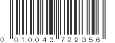 UPC 010043729356