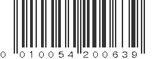 UPC 010054200639