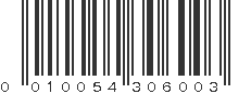 UPC 010054306003