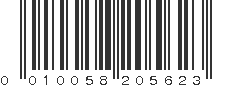 UPC 010058205623