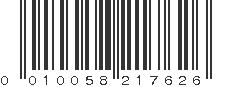 UPC 010058217626