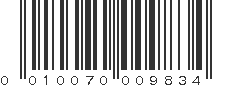 UPC 010070009834