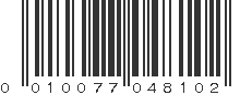 UPC 010077048102