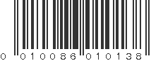 UPC 010086010138