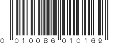 UPC 010086010169