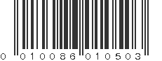 UPC 010086010503