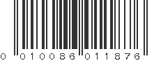 UPC 010086011876