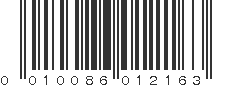 UPC 010086012163