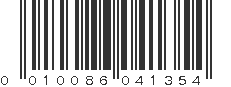 UPC 010086041354