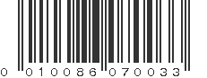 UPC 010086070033