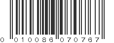 UPC 010086070767