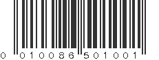 UPC 010086501001