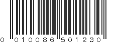 UPC 010086501230