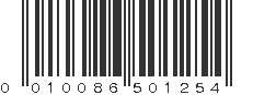 UPC 010086501254