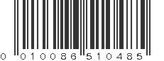 UPC 010086510485