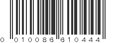 UPC 010086610444