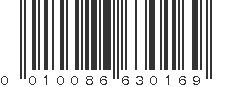 UPC 010086630169