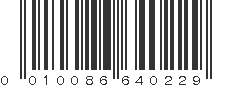 UPC 010086640229