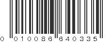 UPC 010086640335