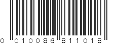 UPC 010086811018