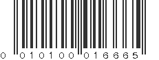 UPC 010100016665