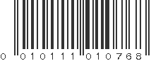 UPC 010111010768