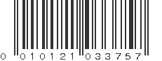 UPC 010121033757