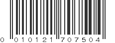 UPC 010121707504